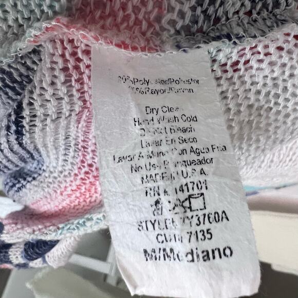 1.4.3. Story by Line Up striped crew neck sweater. Sz. Med. Item# 0009 - Picture 6 of 6